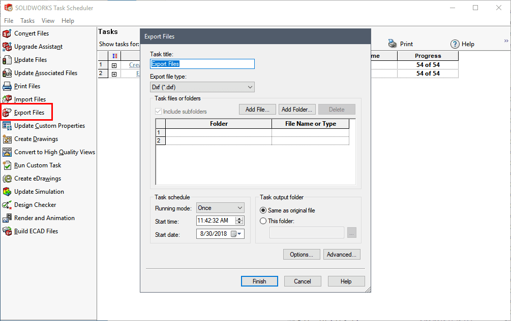 task planner solidworks