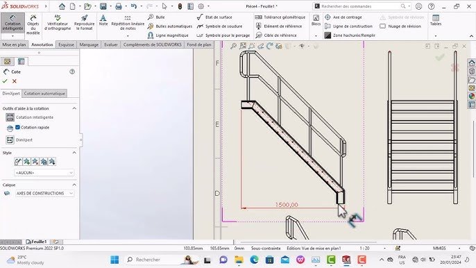 solidworks escalier MEP